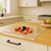 Acrylic Cutting Board with Counter Lip