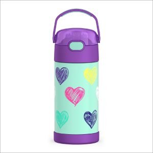 Water Bottle with Straw 