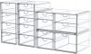 4-Pack Acrylic 16-Drawer Storage