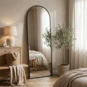 Arched Full Length Mirror with Stand
