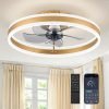 19.7″ Modern Low Profile Ceiling Fan with Light