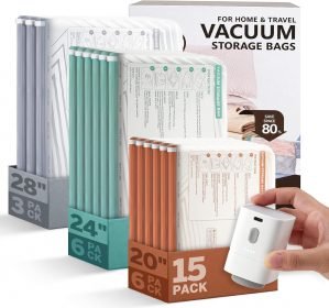 15-Pack Vacuum Storage Bags