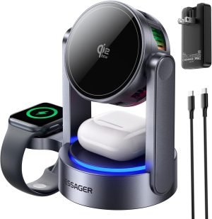 3-In-1 Magnetic Wireless Charger