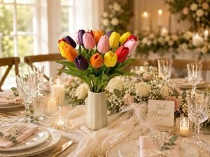 Mandy’s 20-Piece Artificial Multicolor Tulips