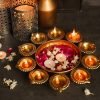 Diya Shape Decorative Urli Bowl