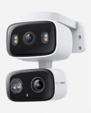 Tapo 2K Indoor/Outdoor Dual Lens Pan/Tilt Wired Security Camera