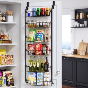 6-Tier Metal Pantry Door Organizer