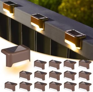 Solar Deck Lights Outdoor – 16-Pack 