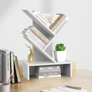  4-Tier Bookshelf with Drawers