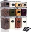 12-Piece Clear Airtight Storage Jars Set