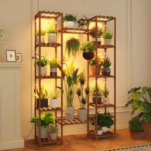 Plant Stand Indoor with Grow Lights
