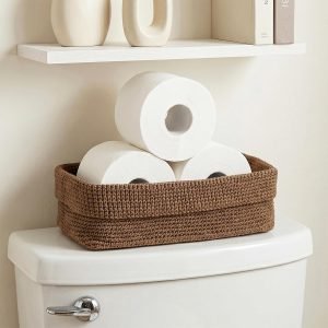 Woven Toilet Paper Storage Basket 
