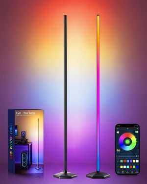 2-Pack Corner LED RGB Floor Lamp 