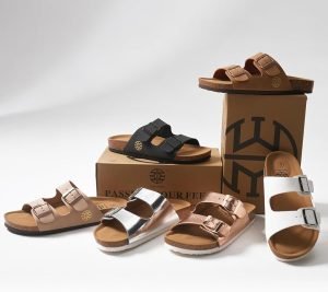 Women’s Faux Leather Flat Sandals