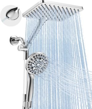 2-in-1 Dual Handheld Shower Head Combo