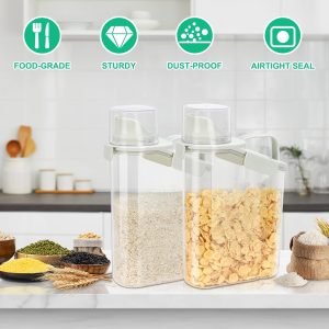 2-Pack Rice & Cereal Storage Containers