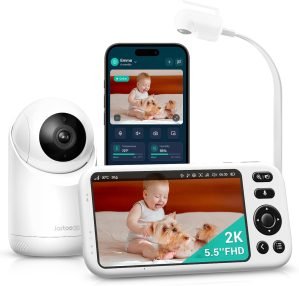 Smart Baby Monitor with 2K Camera & Mount