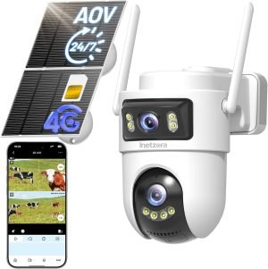 Solar Dual-Lens Security Camera Outdoor