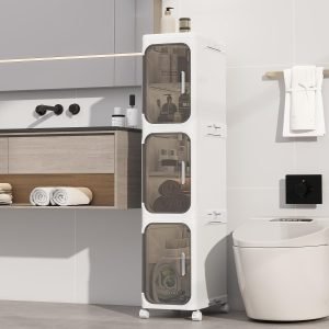 3 Tier Slim Bathroom Storage Cabinet