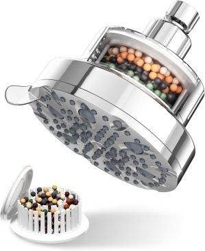 High Pressure Shower Head with Filter for Hard Water