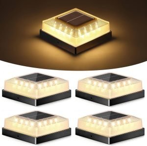 Solar Post Cap Lights 4-Pack