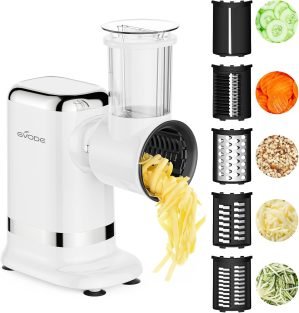 5-in-1 Electric Cheese Grater and Vegetable Slicer