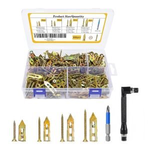 Self-Drilling Drywall Anchors with Screws Kit