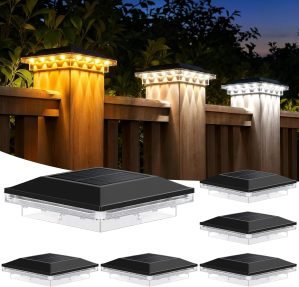 4×4 Solar Post Cap Lights 6-Pack 