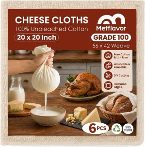 Reusable Cheese Cloths for Straining