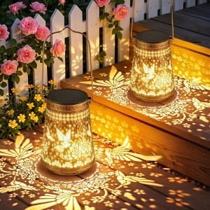 2-Pack Solar Lanterns Outdoor