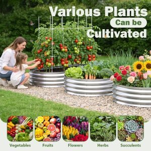 Galvanized Raised Garden Bed Outdoor