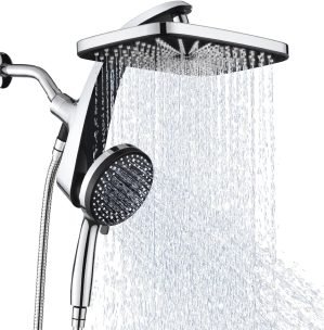 Rain Shower Head with Handheld Showerhead