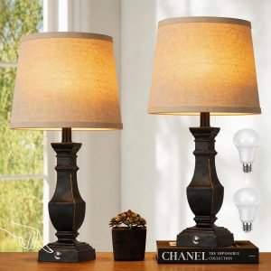 Dimmable Table Lamps Set of 2