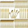 60-Piece Gold Silverware Set