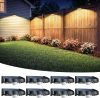 Solar Fence Lights Outdoor with Motion Sensor