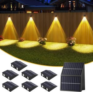 Solar Fence Lights Outdoor