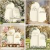 Metal Arch Backdrop Stand and Cover Set 8FT
