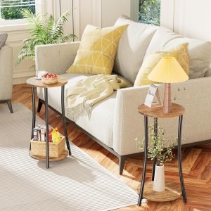2-Tier Trending Round Side Table