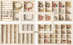 Stackable Jewelry Trays  Set of 4
