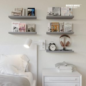 5-Set Floating Shelves with Lip 