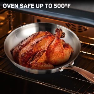 12-Inch Tri-Ply Stainless Steel Frying Pan