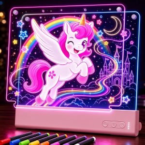 LED Drawing Board for Kids with Dual Panels