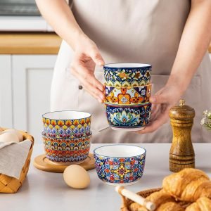 vancasso 8 Oz Ramekins Oven Safe Set of 6