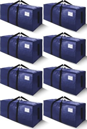 8-Pack 200LB Heavy-Duty Moving Bags