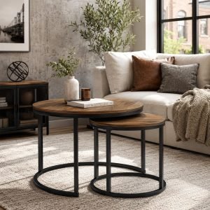 Round Nesting Coffee Table