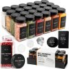 Square Glass Spice Jars (24 x 4oz)