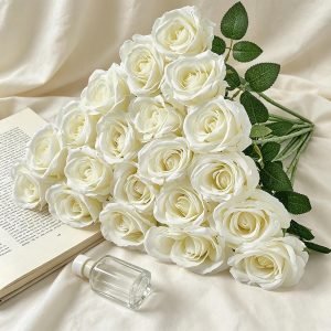 Ivory Roses Artificial Flowers