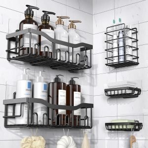 Adhesive Shower Caddy 5-Pack