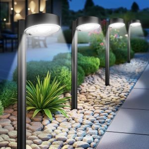 6-Pack Solar Pathway Lights Outdoor