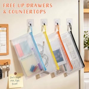 Mesh Zipper Pouch Bags